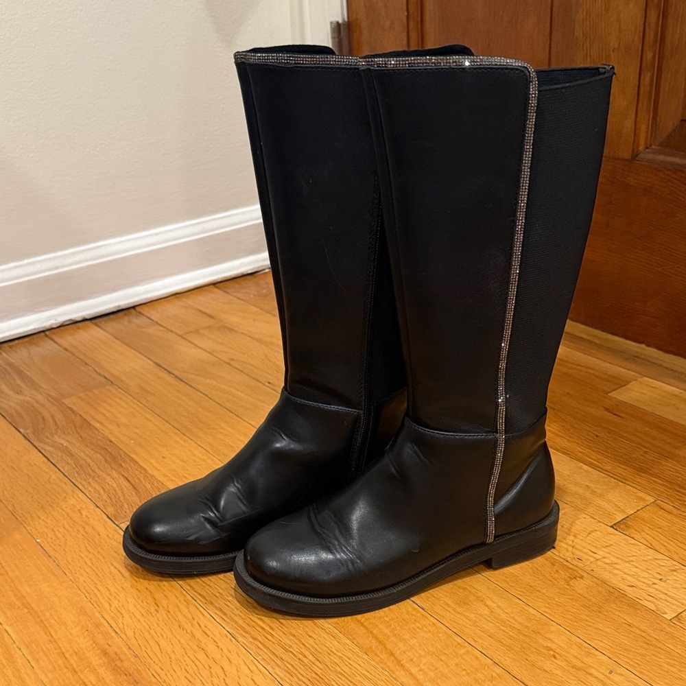 Steve Madden Kids Black Boots Size 3